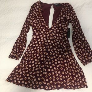 Dark red Lulu’s skater dress